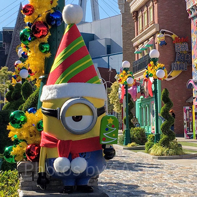 ユニバのクリスマス装飾