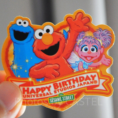 ユニバーサル・スタジオ・ジャパン（USJ)のバースデーシール