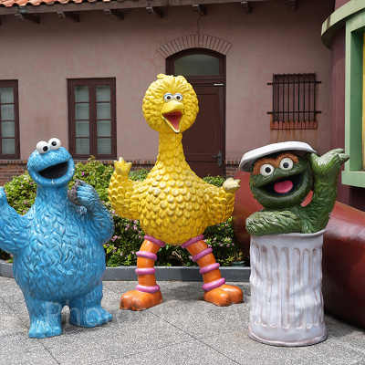 ユニバーサルスタジオシンガポール(USS)：セサミストリートのキャラクターたち