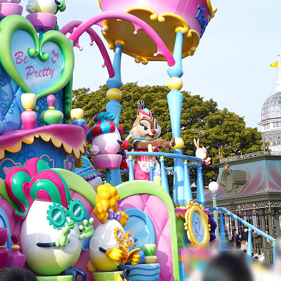 うさたま大脱走！のフロート⑥デイジー・クラリス・クララベル