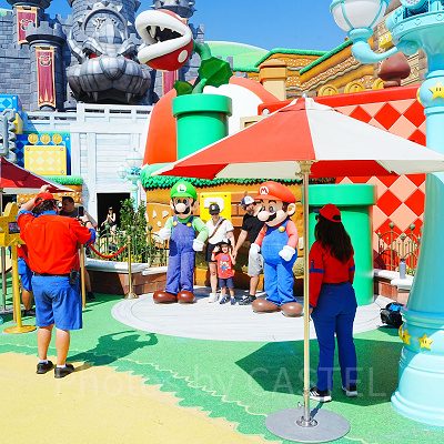 USHのマリオエリアでもマリオ・ルイージとグリーティングできる