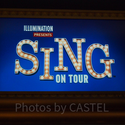 USJアトラクション:SING ON TOURの看板