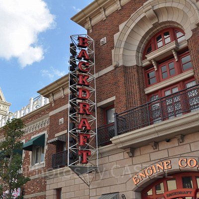 USJバックドラフトの看板