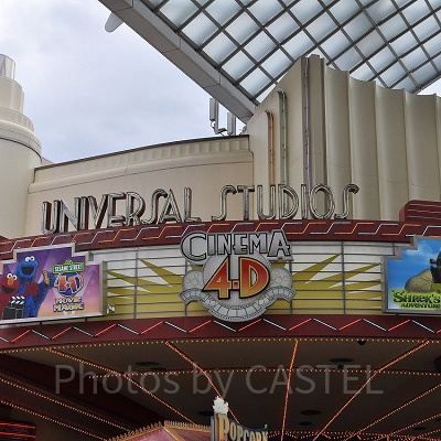 USJのシネマ4-D看板