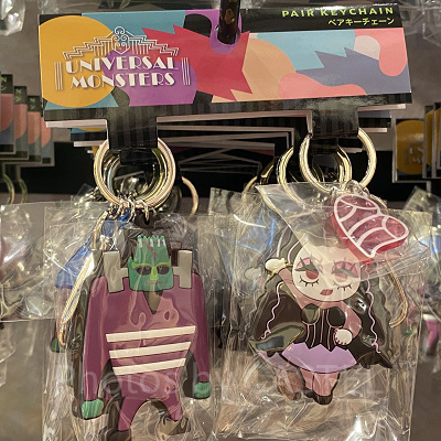 ユニバハロウィン2022グッズ：ラバーペアキーチェーン