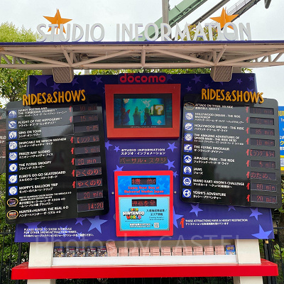 USJのインフォメーションボード