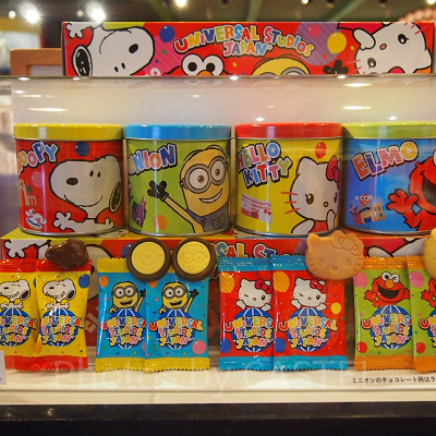 USJミニオン・キティ・スヌーピー・エルモ4缶セット