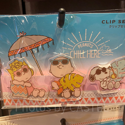 USJスヌーピー夏グッズ/クリップセット