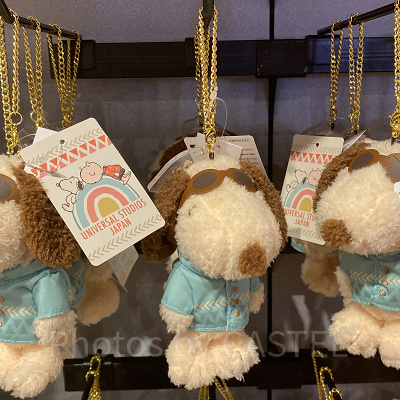 USJスヌーピー夏グッズ/ぬいぐるみキーチェーン