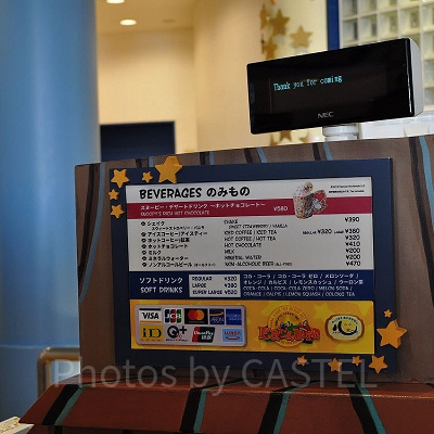 USJ「スヌーピーのバックロットカフェ」のレジ