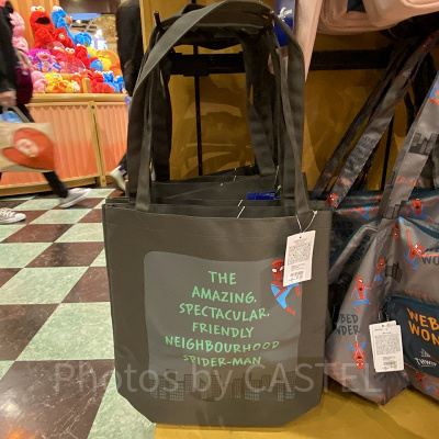 USJスパイダーマングッズ/トートバッグ/「WEBBED WONDER」