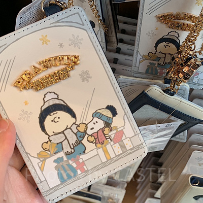 USJ2023冬グッズ/スヌーピー＆チャーリーのチケットホルダー