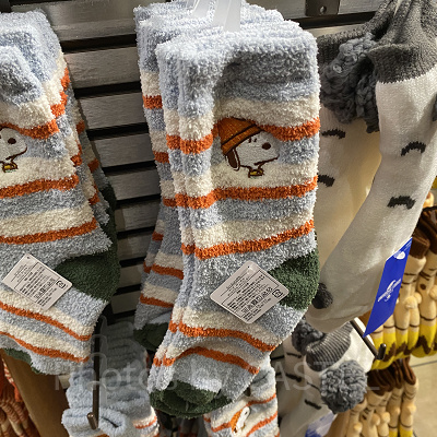 USJ2024冬グッズ/スヌーピーのルームソックス