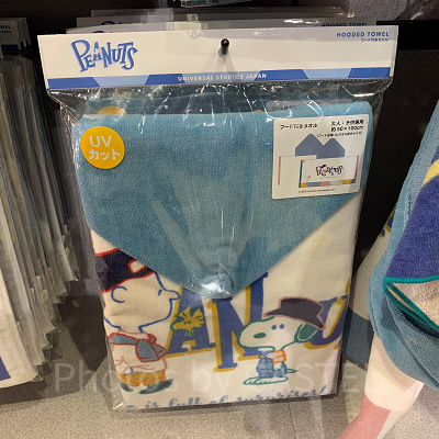 USJ2025/スヌーピーのフード付きタオル