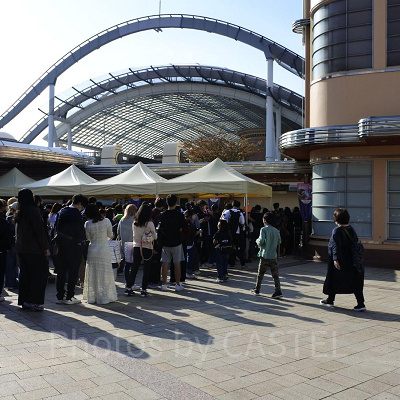 USJ／手荷物検査の待ち列（2023年10月）