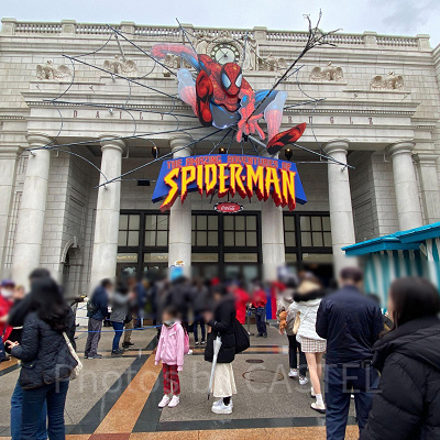 USJ／スパイダーマンザライド入口
