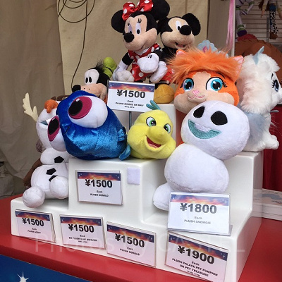 ディズニーキャラクターのぬいぐるみ各種