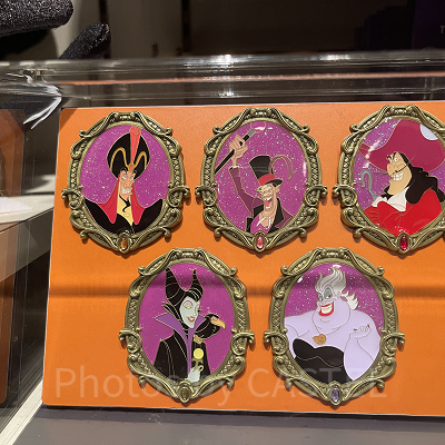 ヴィランズピンバッジ（ディズニーハロウィングッズ2024）