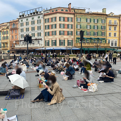 ハーバーグリーティング待ちの様子（2022年4月7日11時ごろ）