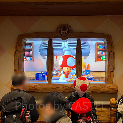 キノピオカフェの待ち列の様子