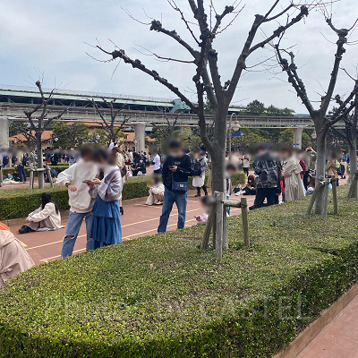 ディズニーシー10時30分入園待ちの様子（2022年4月7日）