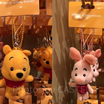 プーさん＆ピグレットぬいぐるみストラップ
