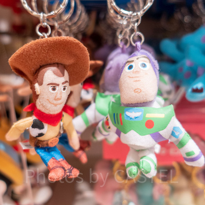 ウッディ＆バズ・ライトイヤーぬいぐるみキーホルダー