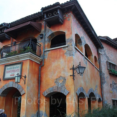 テラス席からショーが見えることも◎