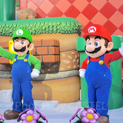 ニンテンドーエリアで会えるマリオとルイージ