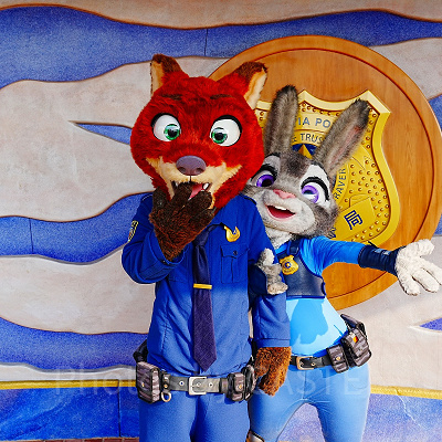 上海ディズニーランドのズートピアエリアグリーティング