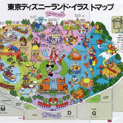 19年のディズニーランドの地図 キャステル Castel ディズニー情報