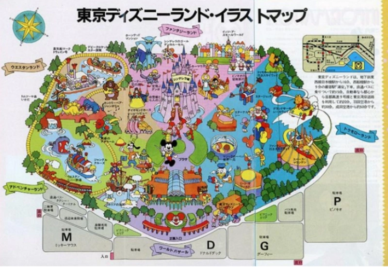 必見】ディズニーの地図まとめ！パークマップの移り変わりを大解説