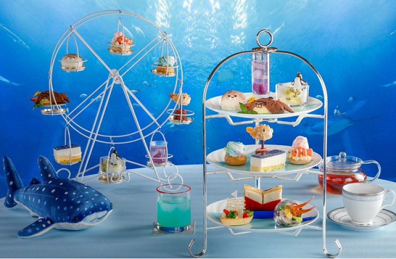 海辺のティーセットとスイーツ 期間限定】海遊館のアフタヌーンティーが登場！シェラトン都ホテルと