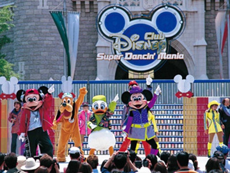 激レア 東京ディズニーランド スーパーダンシンマニア オリジナルペアウォッチ Club Disney スーパーダンシン・マニア～ディスコ・フィーバー