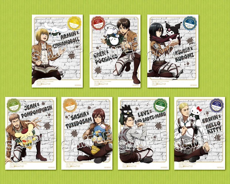 進撃の巨人×サンリオキャラクターズ コラボ商品 まとめ売り 15点セット 進撃の巨人×サンリオキャラクターズ」初コラボ！ キデイランドで