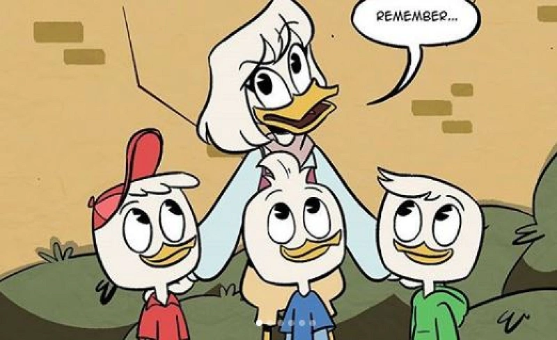 ドナルドの家族「ダックファミリー」デイジー、スクルージ、ダンベラを