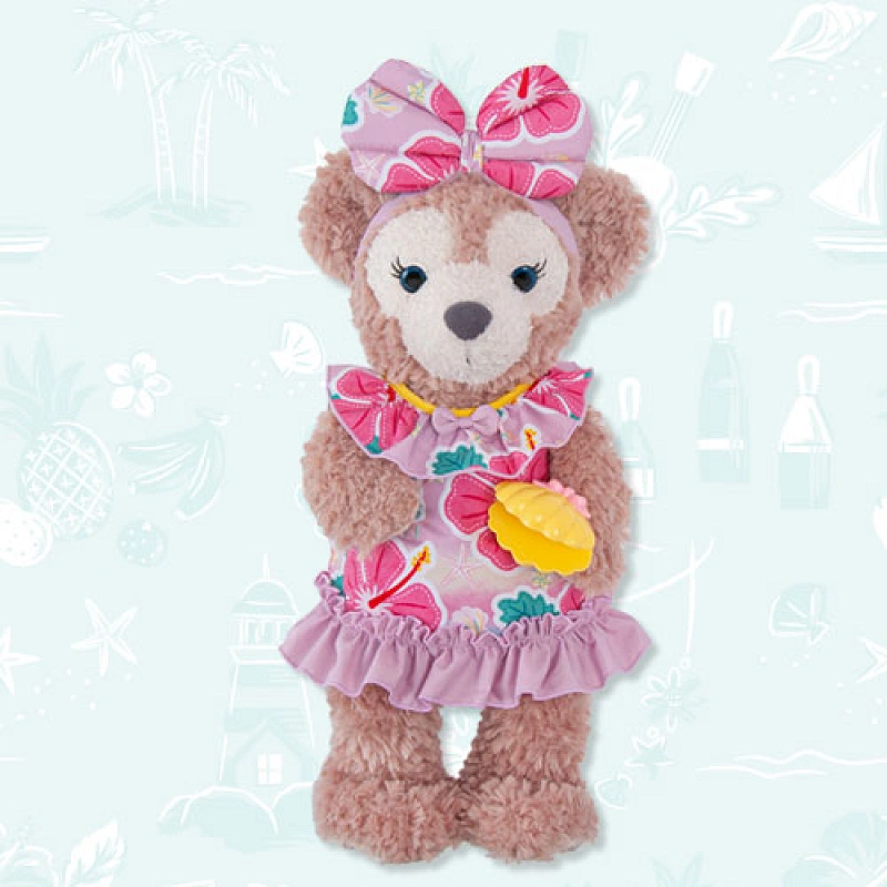 【美品】ミニスタ　ぬいぐるみ　サマー ミニーのスタイルスタジオ ミニスタ 夏 ぬいぐるみバッジ