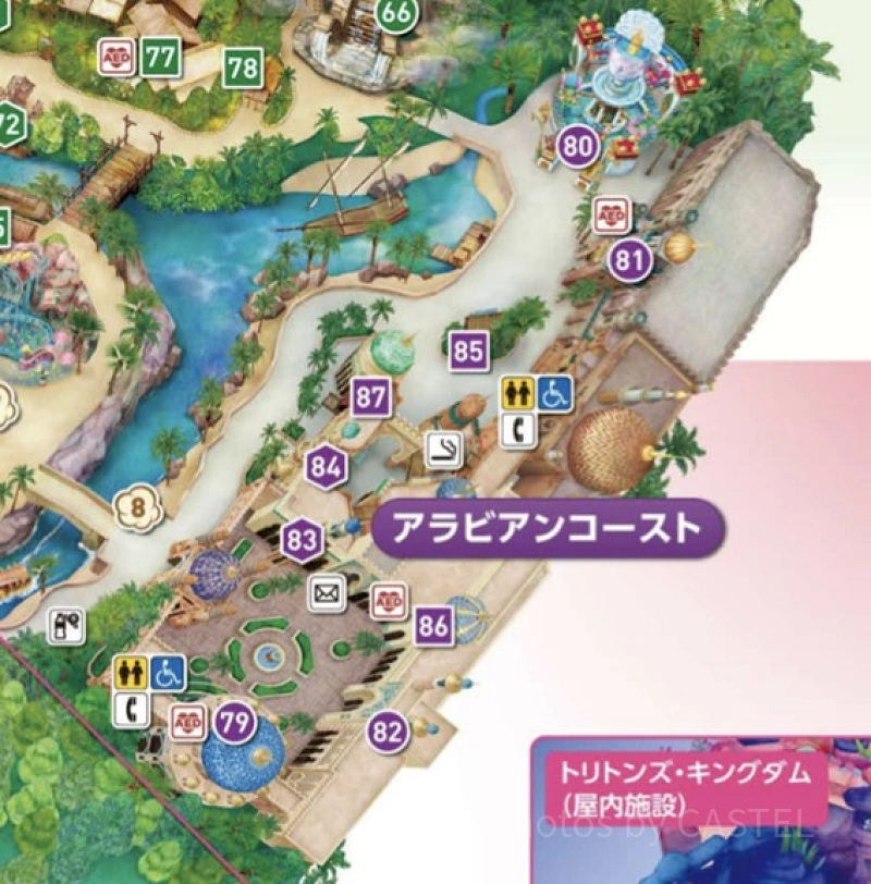 ディズニーシーのマップ】テーマポートごとに徹底解説！アトラクション