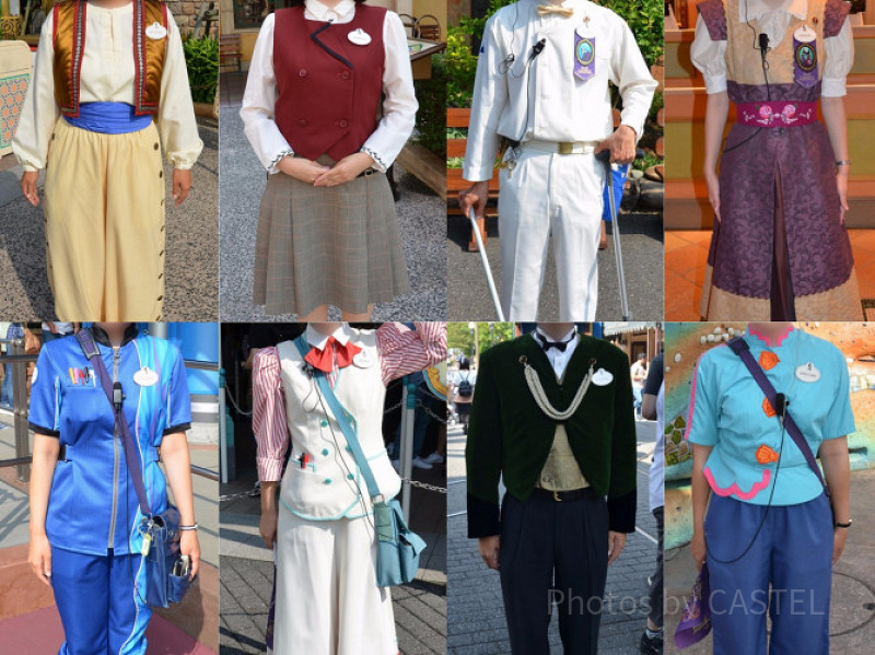 シー編】ディズニーキャストのコスチューム30種類！制服写真で比較！アラビアンコーストキャストの