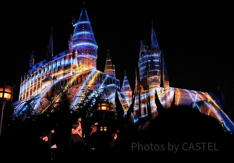 2025】USJのホグワーツマジカルナイト鑑賞ガイド！ホグワーツ城の