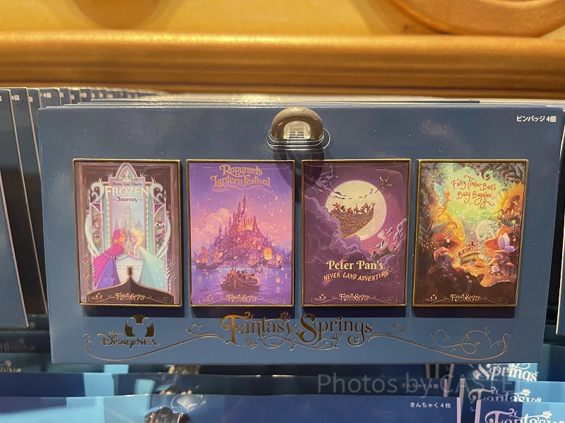 ファンタジースプリングス　コレクション　非売品　ディズニーシー　まとめ売り　★4 pin-badge-set-fantasy-springs-