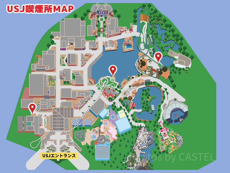【2025年9月最新】USJの喫煙所マップ！場所や行き方を解説&タバコが買える店まとめ！銘柄と値段も