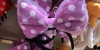 ミニーシフォンリボンカチューシャ（むらさき）| キャステル | CASTEL ディズニー情報
