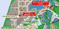 名探偵コナンフードの販売場所地図| キャステル | CASTEL ディズニー情報