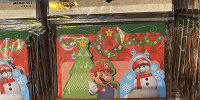 マリオのメモセット（クリスマスツリー、雪だるま）／USJクリスマスグッズ 2022| キャステル | CASTEL ディズニー情報