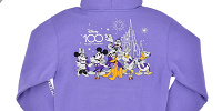 ディズニーストアで買えるディズニー創立100周年記念グッズ：ミッキー＆フレンズ パーカー パープル| キャステル | CASTEL ディズニー情報