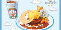 ドラえもん＆のび太　憧れのユートピアプレートセット～ハンバーグ＆オムライス～| キャステル | CASTEL ディズニー情報