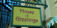 ハウス・オブ・グリーティングの看板| キャステル | CASTEL ディズニー情報
