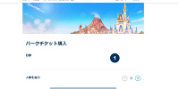 パークチケットの購入画面| キャステル | CASTEL ディズニー情報