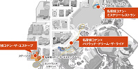 名探偵コナンワールド開催場所マップ| キャステル | CASTEL ディズニー情報